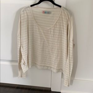 Stripped casual long sleeves top